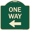 Signmission One Way Left Arrow Heavy-Gauge Aluminum Architectural Sign, 18" x 18", G-1818-23522 A-DES-G-1818-23522 - alternate 1